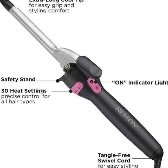 REVLON Perfect Heat Ceramic Curling Iron - Picture 2 of 6